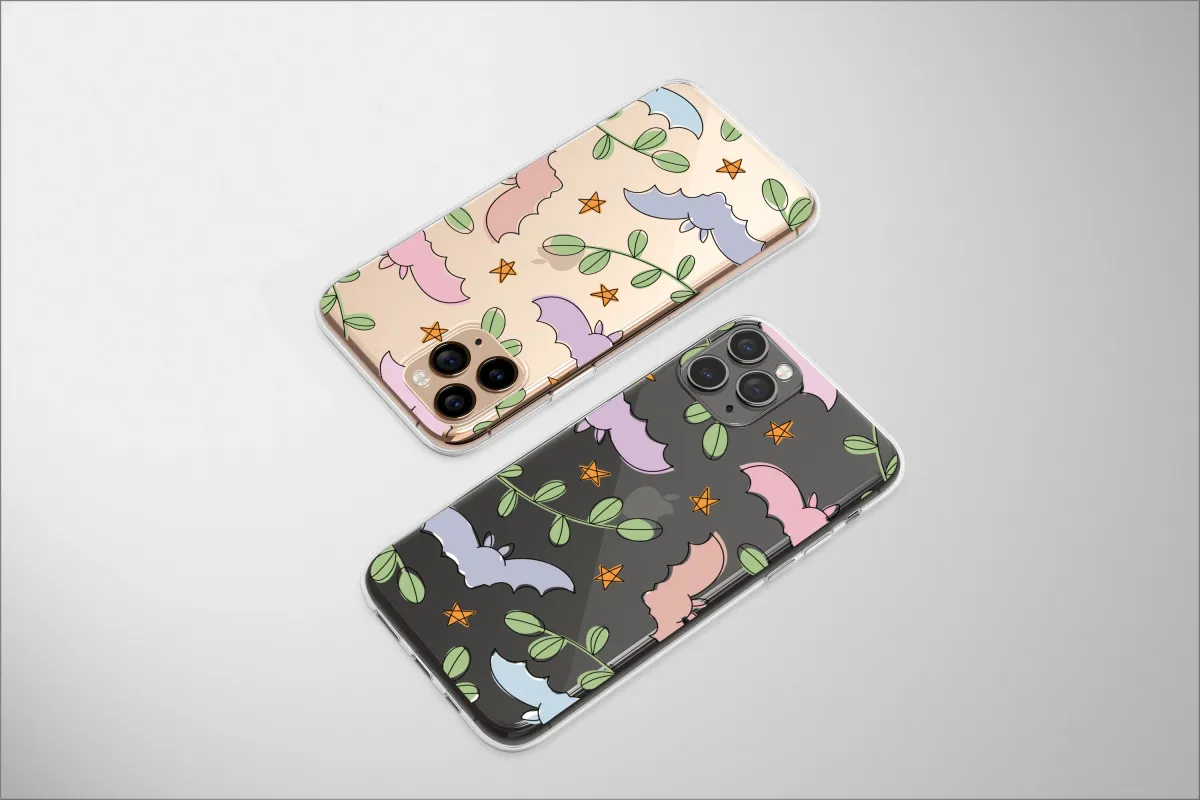 Clear Pastel Wings in the Starry Vines Phone Case iPhone Samsung Cover Pixel 6713 - Image 1
