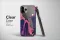 Clear Purple City Night Flight Dream Phone Case iPhone Samsung Cover Pixel 7903 - Image 3