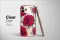 Clear Scarlet Blooms in Midnight Shadow Phone Case iPhone Samsung Cover Pixel 6269 - Image 2