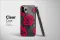 Clear Scarlet Blooms in Midnight Shadow Phone Case iPhone Samsung Cover Pixel 6269 - Image 3