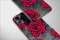 Clear Scarlet Blooms in Midnight Shadow Phone Case iPhone Samsung Cover Pixel 6269 - Image 5