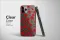Clear Scarlet Poppy Midnight Bloom Pattern Phone Case iPhone Samsung Cover Pixel 7262 - Image 3