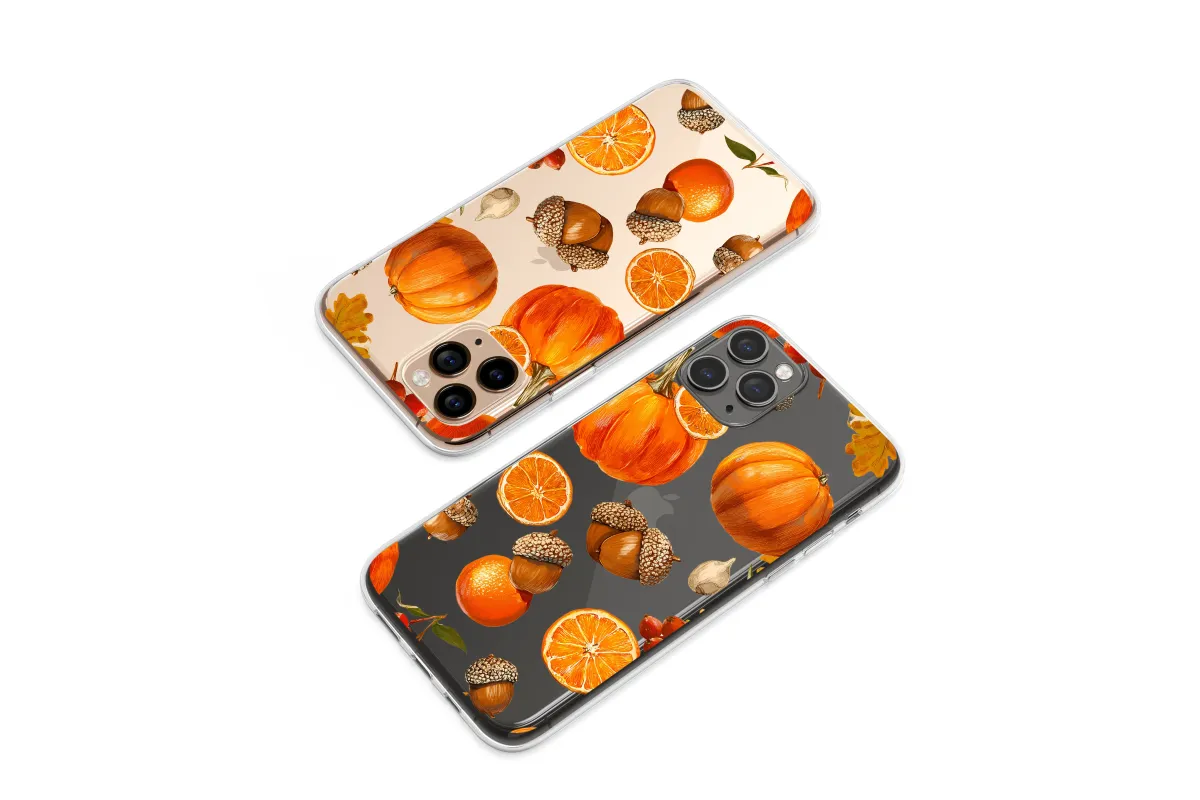 Clear Spiced Autumn Harvest Medley Phone Case iPhone Samsung Cover Pixel 7251 - Image 1