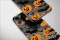 Clear Spooky Jack OLantern Bat Night Phone Case iPhone Samsung Cover Pixel 7682 - Image 5