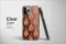 Clear Static Burn of Endless Flames Phone Case iPhone Samsung Cover Pixel 6922 - Image 3