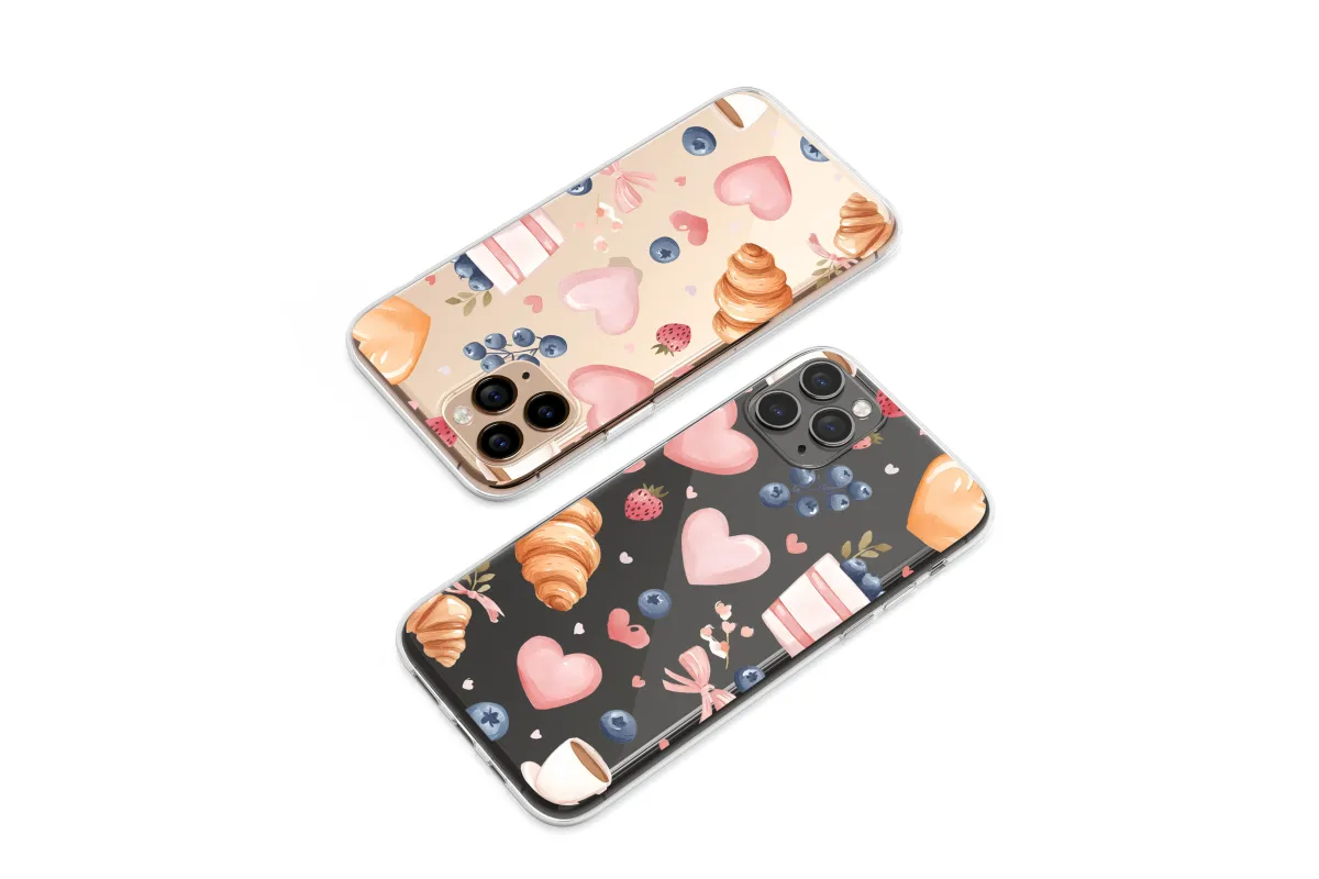 Clear Sweet Morning Love Letters Phone Case iPhone Samsung Cover Pixel 6583 - Image 1