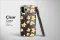 Clear Vanilla Blossom Noir Botanical Pattern Phone Case iPhone Samsung Cover Pixel 7240 - Image 3
