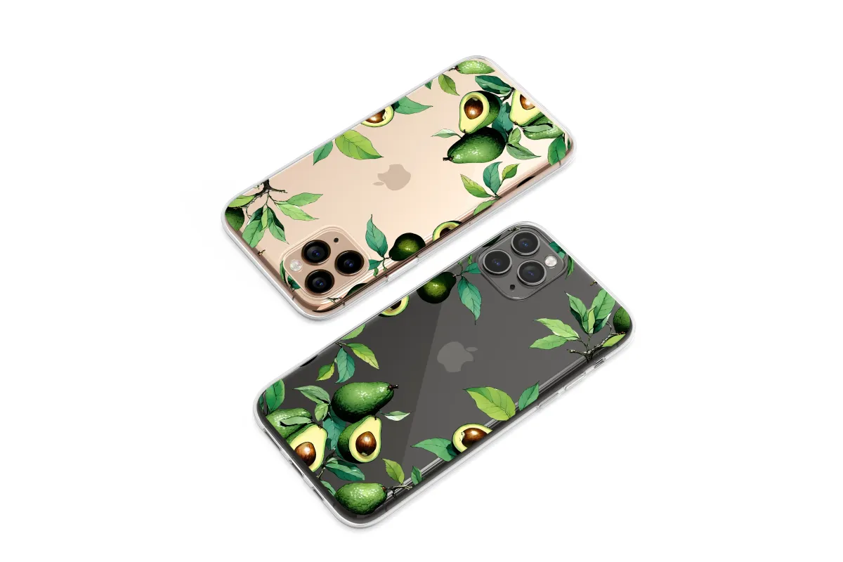 Clear Vibrant Avocado Grove Botanical Art Phone Case iPhone Samsung Cover Pixel 7330 - Image 1