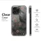 Clear Victorian Bat & Poppy Botanical Art Phone Case iPhone Samsung Cover Pixel 7401 - Image 6