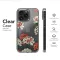 Clear Vintage Carnation Noir Botanical Art Phone Case iPhone Samsung Cover Pixel 7016 - Image 6