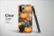 Clear Whimsical Fall Cats & Pumpkins Phone Case iPhone Samsung Cover Pixel 7758 - Image 3