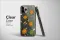 Clear Whimsical Turtle Garden Doodle Art Phone Case iPhone Samsung Cover Pixel 7458 - Image 3