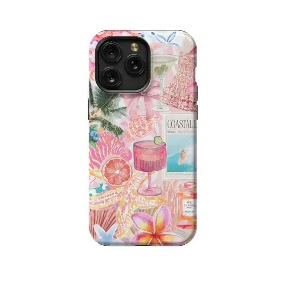 Coastal Preppy Collage Summer Legacy Phone Case iPhone Samsung Pixel & More 168 - Image 1