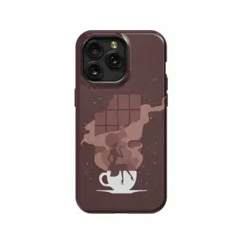 Coffe Cup Mug Collage Woman Phone Case iPhone Samsung Pixel & More - Image 1