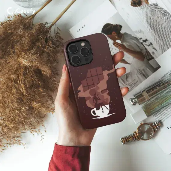 Coffe Cup Mug Collage Woman Phone Case iPhone Samsung Pixel & More - Image 1