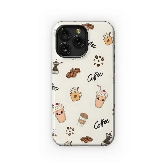 Coffee Lover's Delight Pattern Phone Case iPhone Samsung Cover Pixel 5103 - Image 1