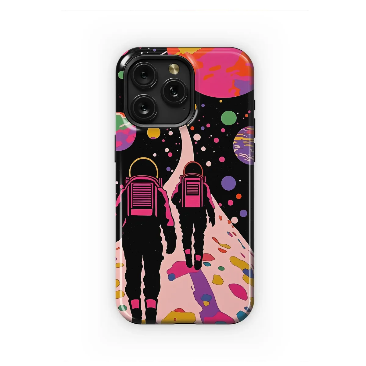 Colorful Cosmic Walk Psychedelic Art Phone Case iPhone Samsung Cover Pixel 7905 - Image 1