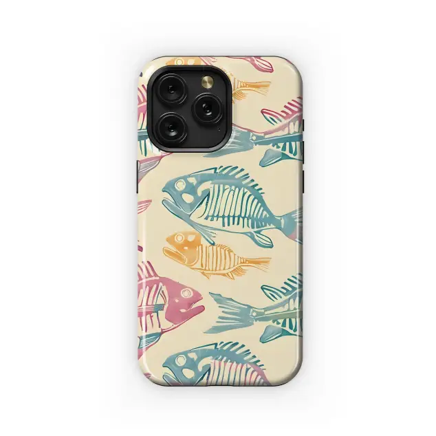 Colorful Fish Bones Pattern
 Phone Case iPhone Samsung Cover Pixel 5160