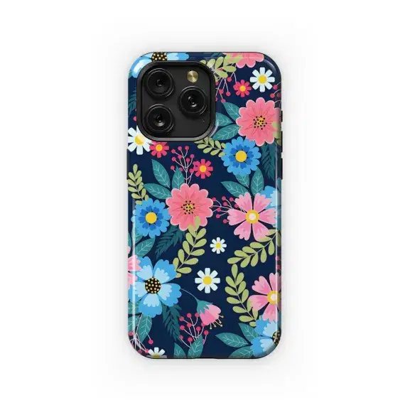 Colorful Floral Pattern Design Phone Case iPhone Samsung Cover Pixel 5259 - Image 1
