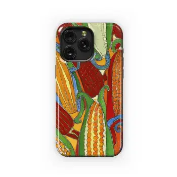 Colorful Nouveau Corn Phone Case iPhone Samsung Cover Pixel 3786 - Image 1