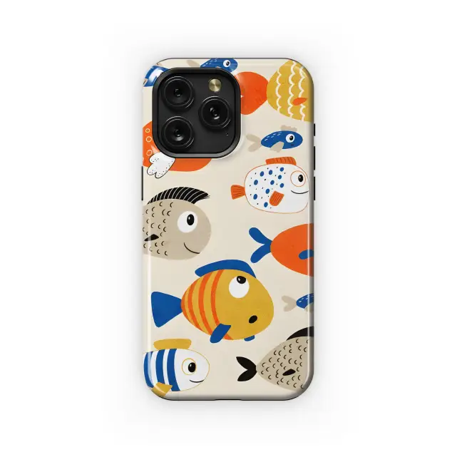 Colourful Fish Phone Case iPhone Samsung Cover Pixel 3238