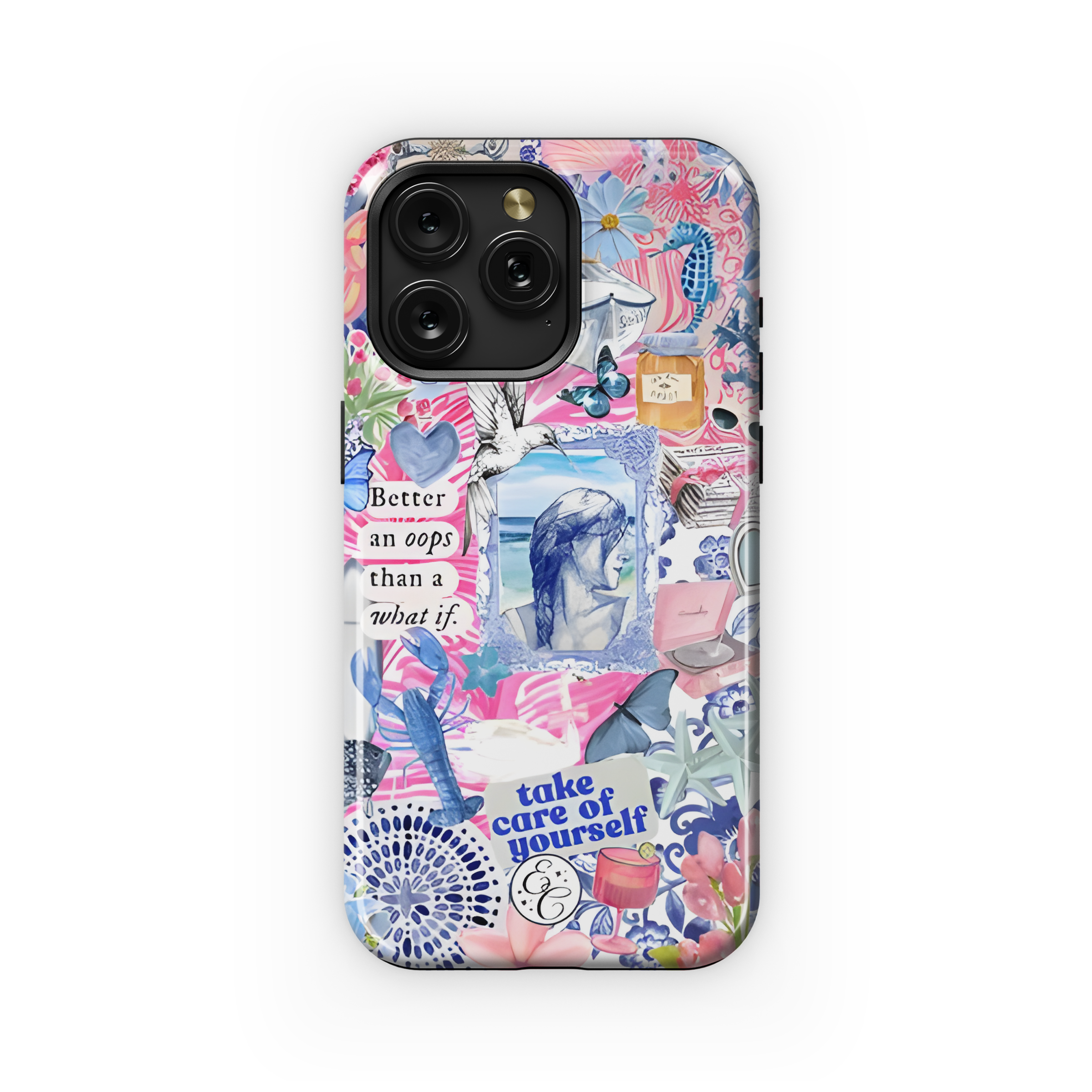 pink polka dot phone case MagSafe iPhone 16 Pro Purple Polka Dots Clear Case