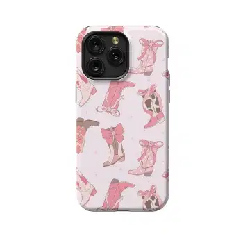 Coquette Cowgirl Bow Girly Cute Pink Phone Case iPhone Samsung Pixel & More 557 - Image 1