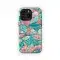 Coral and Turquoise Phone Case iPhone Samsung Cover Pixel 3774 - Image 1