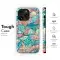 Coral and Turquoise Phone Case iPhone Samsung Cover Pixel 3774 - Image 6