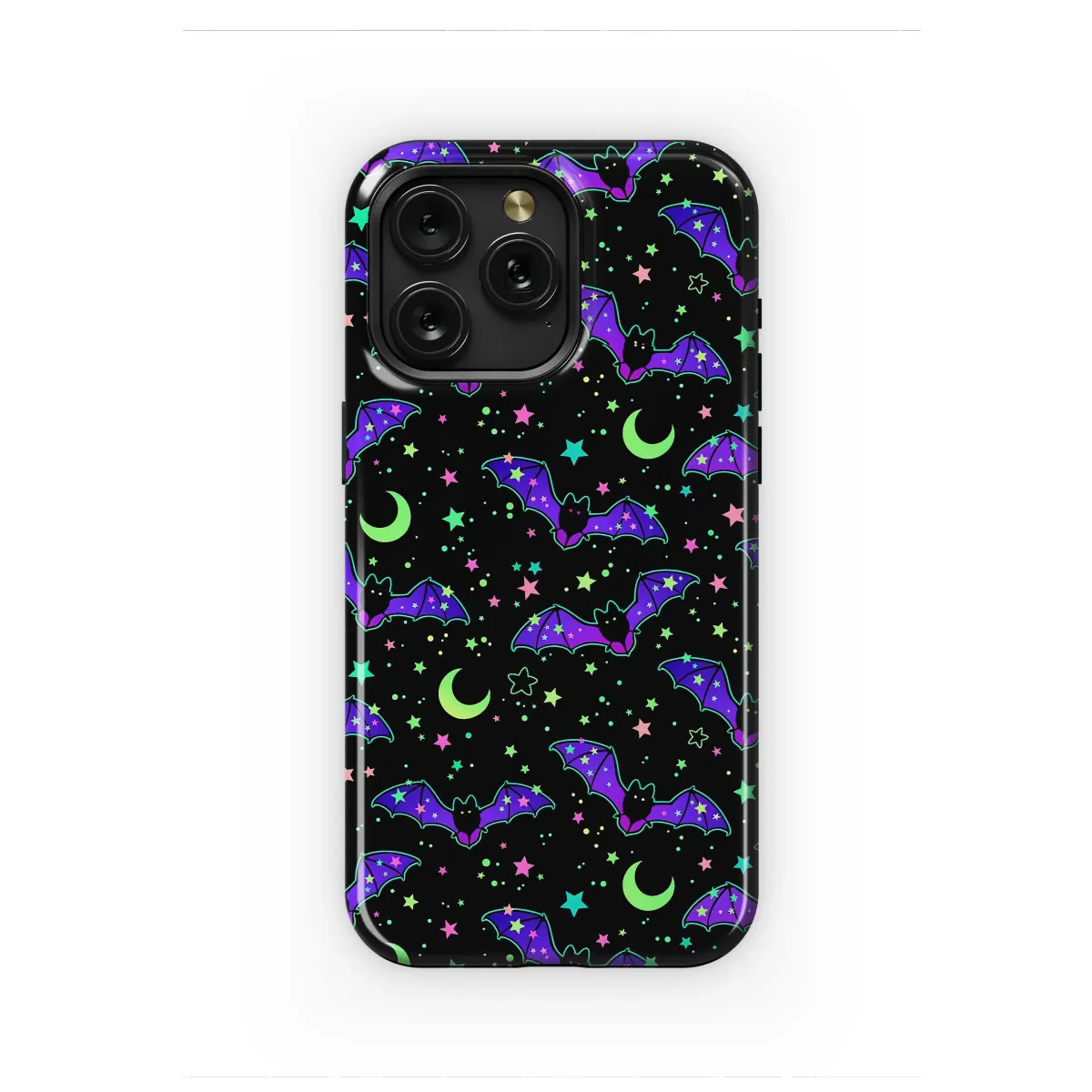 Cosmic Bat Celestial Night Sky Phone Case iPhone Samsung Cover Pixel 6988 - Image 1