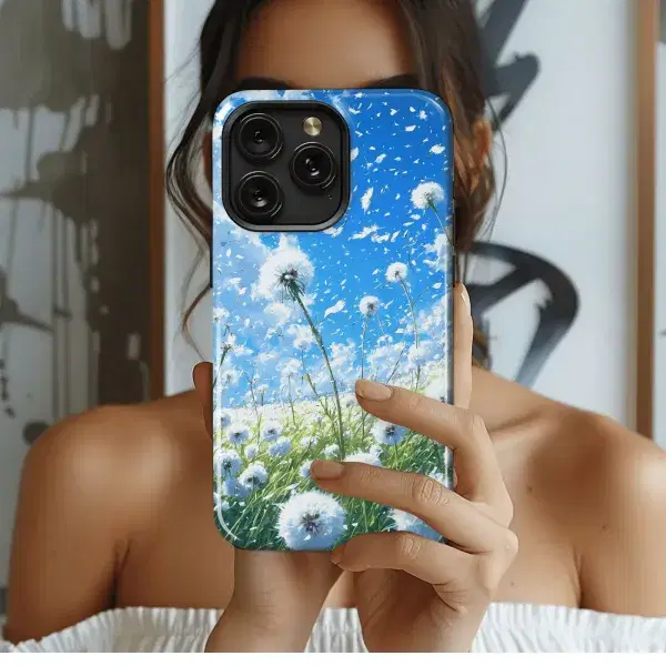 Cosmic Blue Blooms
 Phone Case iPhone Samsung Cover Pixel 4399 - Image 1
