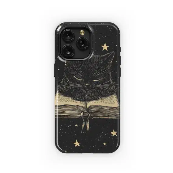 Cosmic Cat Reader
 Phone Case iPhone Samsung Cover Pixel 4796 - Image 1