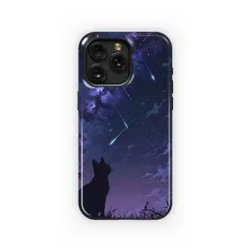 Cosmic Cat's Night Watch
 Phone Case iPhone Samsung Cover Pixel 5092 - Image 1