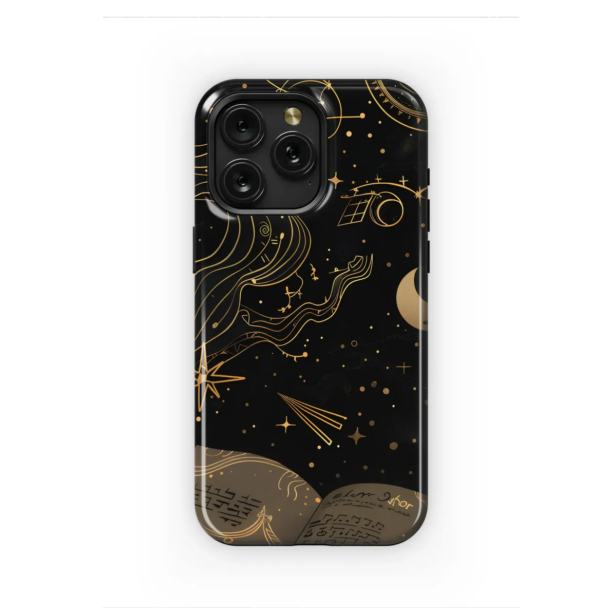 Cosmic Lore Written in Gold Phone Case iPhone Samsung Cover Pixel 6599 - Image 1