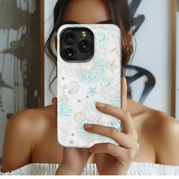 Cosmic Moth Moon Crystal Key Phone Case iPhone Samsung Cover Pixel 5287 - Image 1