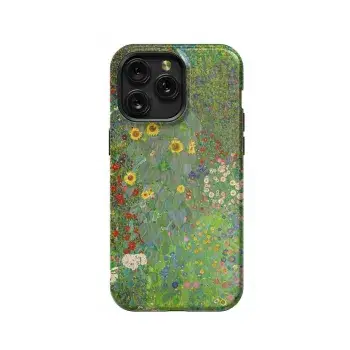 Cottage Garden with Sunflowers Gustav Phone Case iPhone Samsung Pixel & More - Image 1