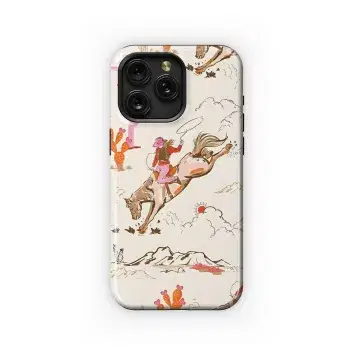Cowboy Cowgirl Horse Phone Case iPhone Samsung Cover Pixel 2605 - Image 1