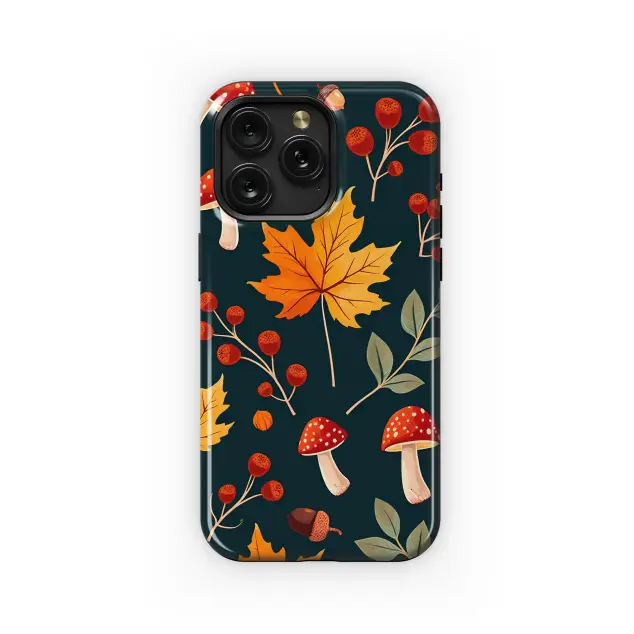 Cozy Autumn Forest Floor Pattern Phone Case iPhone Samsung Cover Pixel 7533