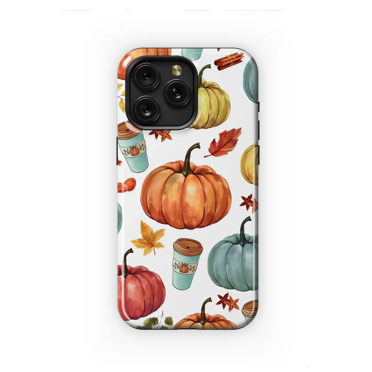 Cozy Autumn Harvest Watercolor Art Phone Case iPhone Samsung Cover Pixel 7944 - Image 1