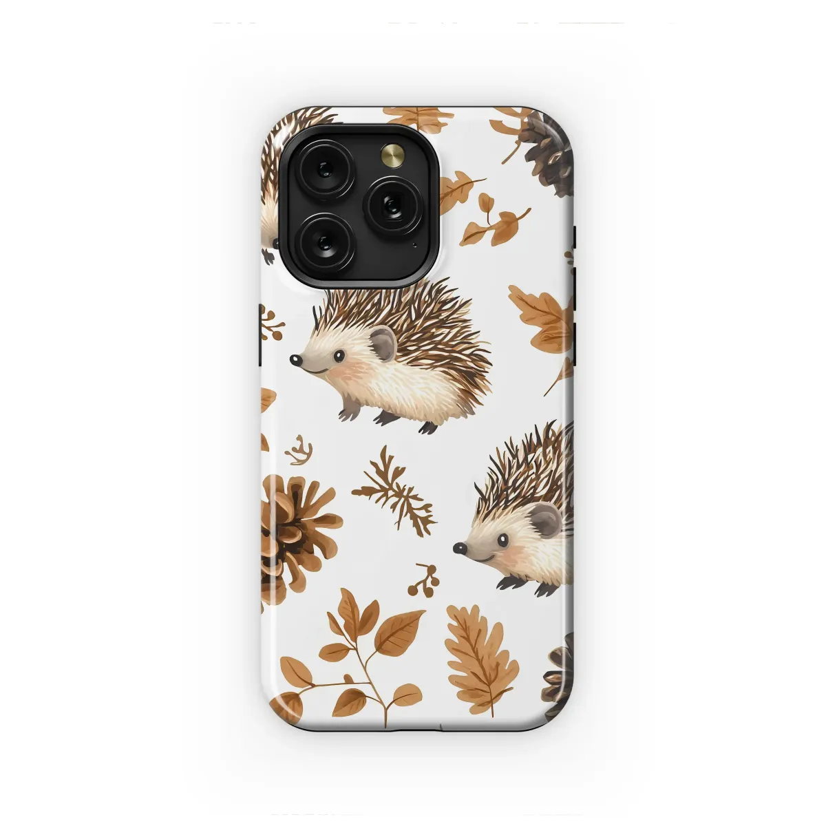 Cozy Autumn Hedgehog Woodland Wanderer Phone Case iPhone Samsung Cover Pixel 7911 - Image 1