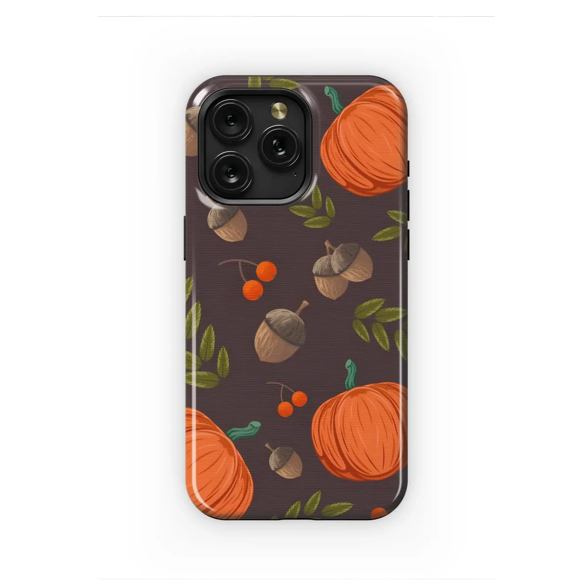 Cozy Autumn Pumpkin Harvest Pattern Phone Case iPhone Samsung Cover Pixel 7115 - Image 1