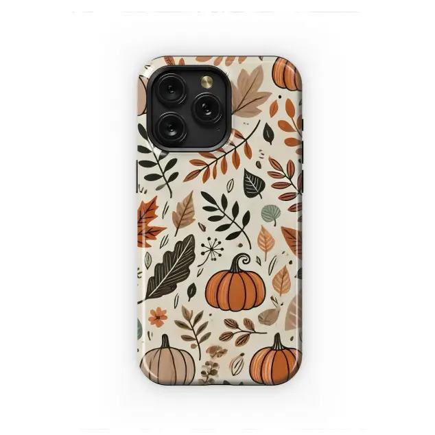 Cozy Autumn Pumpkin Patch Pattern Phone Case iPhone Samsung Cover Pixel 7215