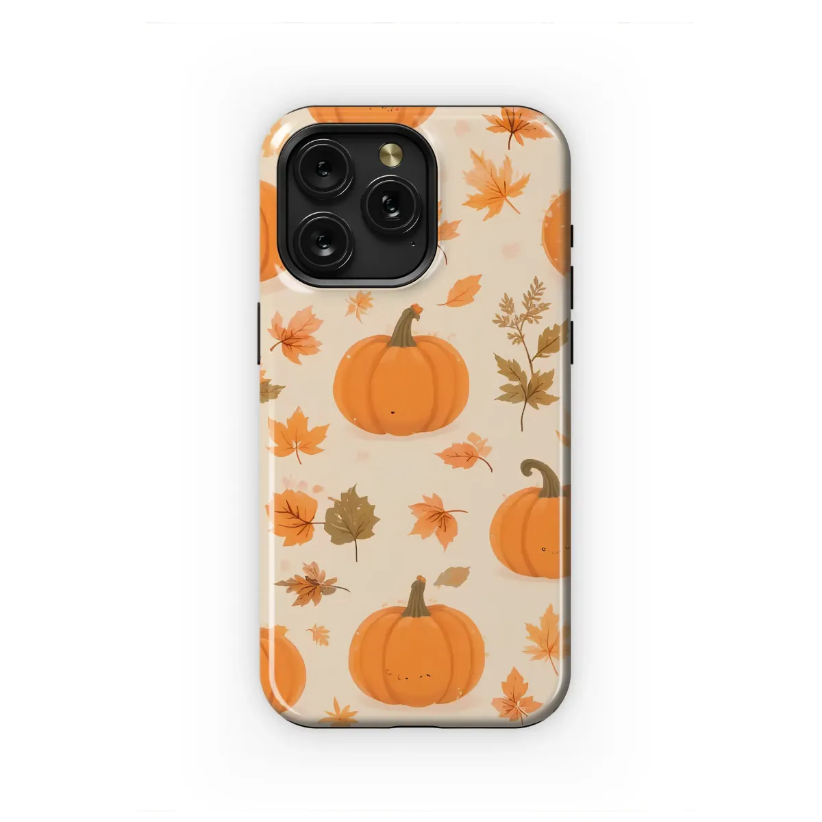 Cozy Autumn Pumpkin Patch Pattern Phone Case iPhone Samsung Cover Pixel 7216 - Image 1