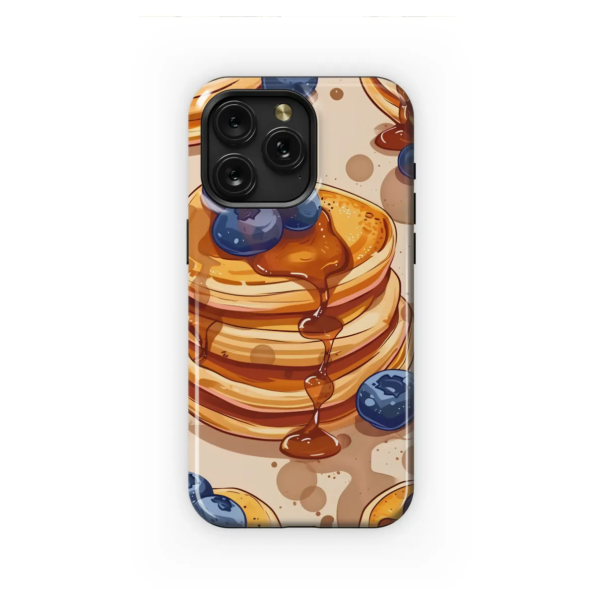 Cozy Blueberry Pancake Breakfast Art Phone Case iPhone Samsung Cover Pixel 7729 - Image 1
