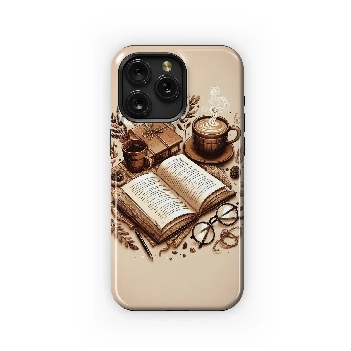 Cozy Coffee & Book
 Phone Case iPhone Samsung Cover Pixel 6042 - Image 1