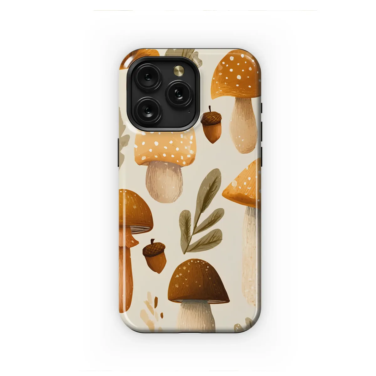Cozy Cottagecore Woodland Mushroom Art Phone Case iPhone Samsung Cover Pixel 7928 - Image 1