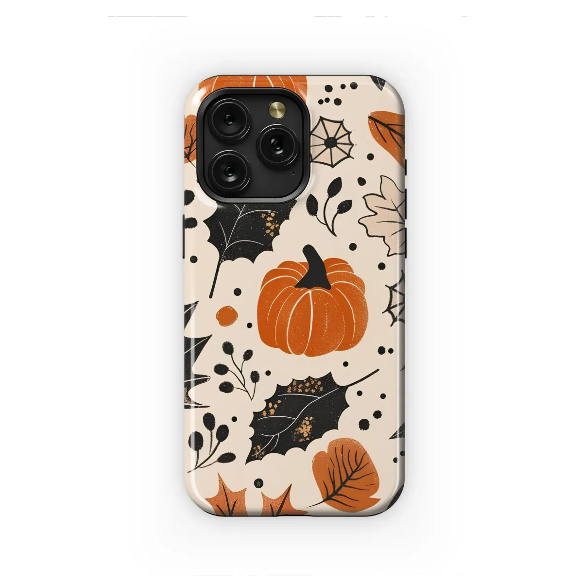 Cozy Pumpkin Patch Harvest Pattern Phone Case iPhone Samsung Cover Pixel 7410 - Image 1