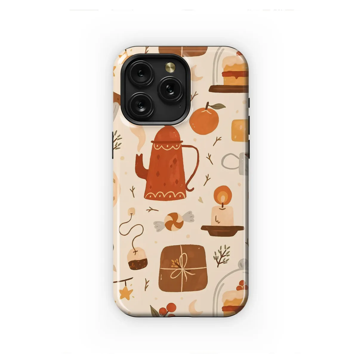 Cozy Winter Tea Time Treats Phone Case iPhone Samsung Cover Pixel 7292 - Image 1