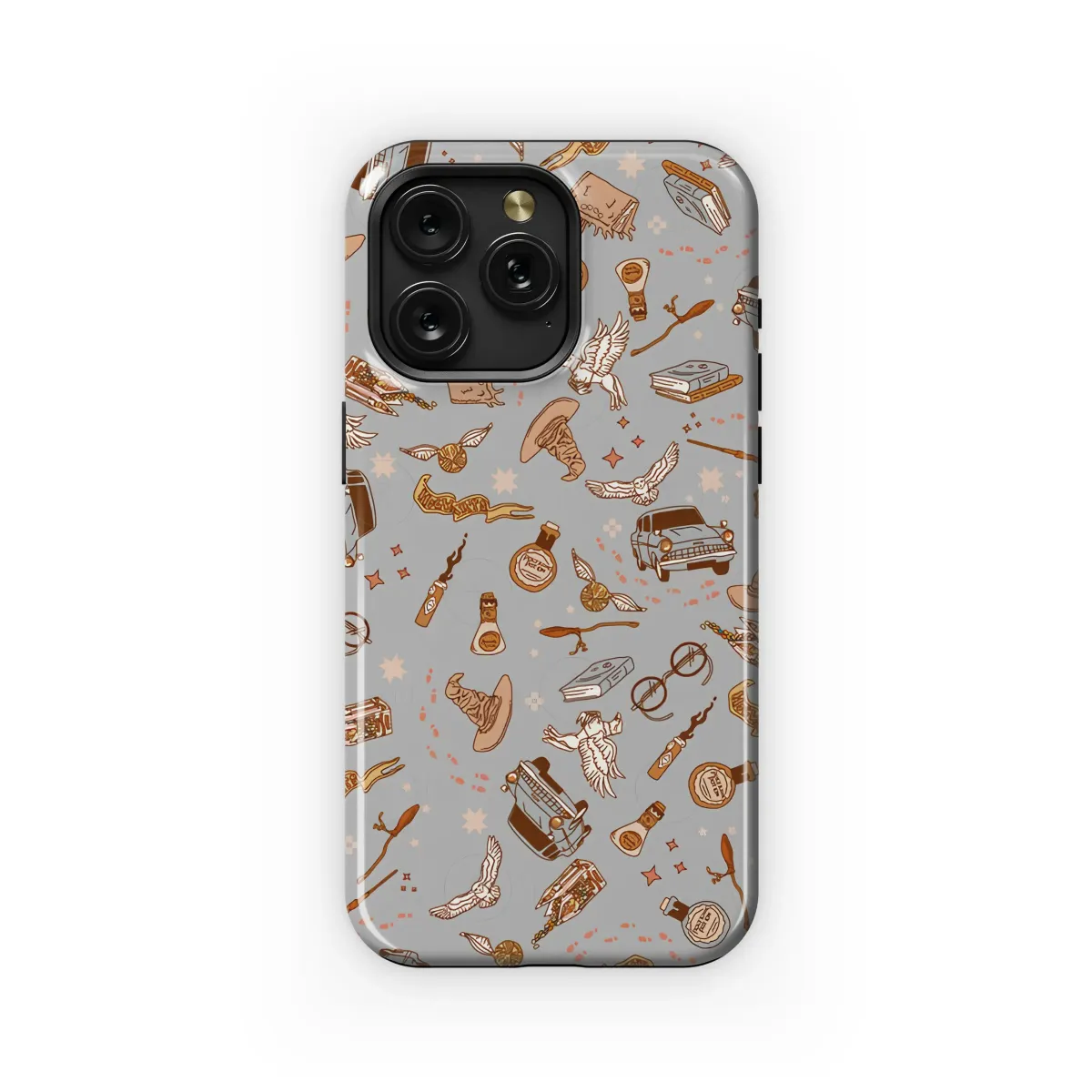 Cozy Wizard School Pattern Art Phone Case iPhone Samsung Cover Pixel 7350 - Image 1
