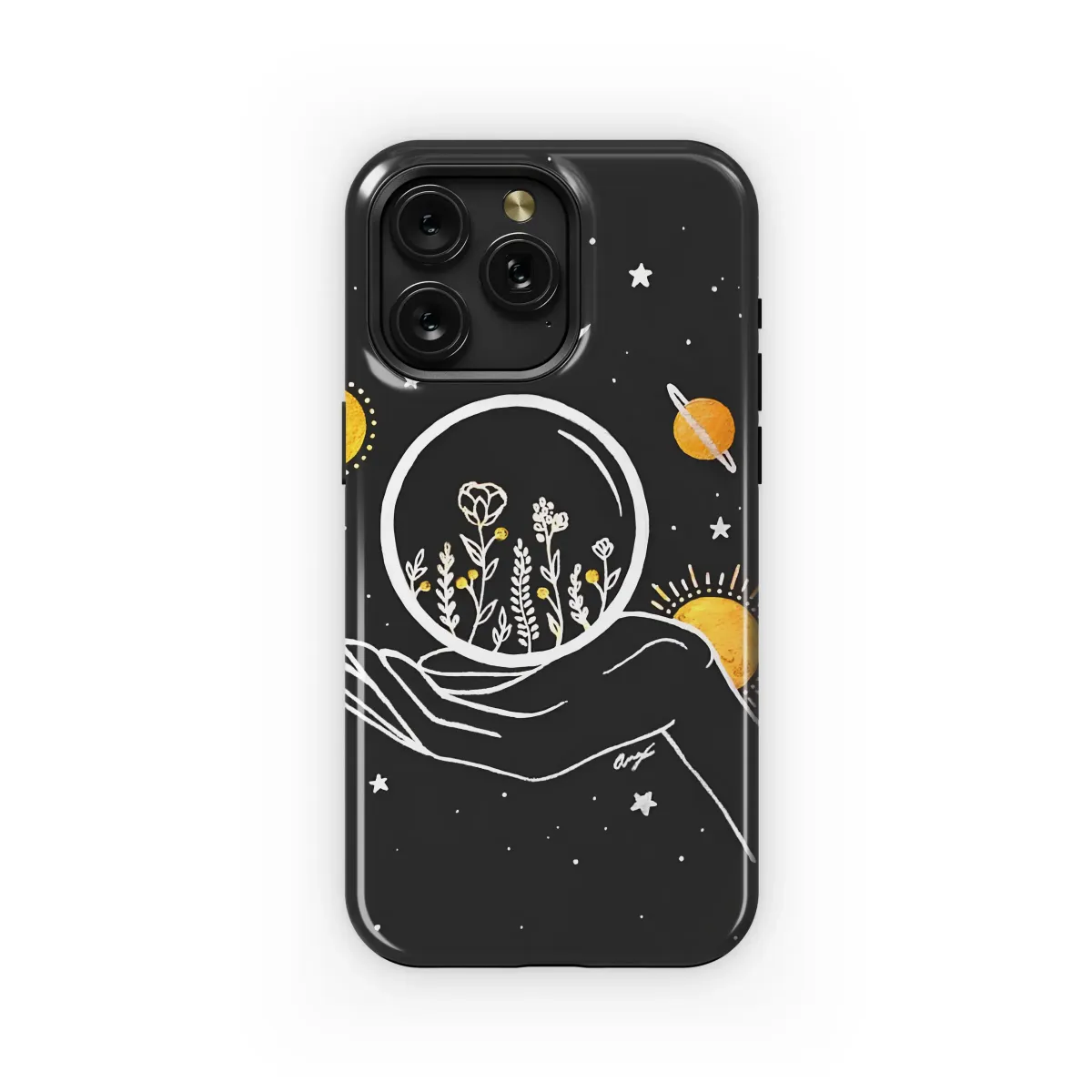 Cradling a Celestial Garden Phone Case iPhone Samsung Cover Pixel 6704 - Image 1
